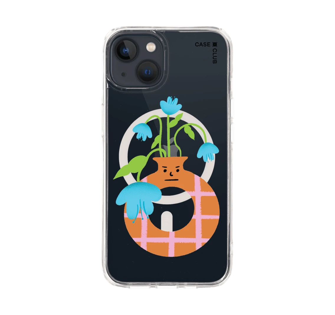 แจกันมินิมอลสีส้ม